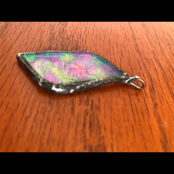 Iridescent Glass Pendant - Picture 4 of 4